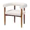 Baxton Studio Caia Boucle Dining Chair - Modern Upholstered Accent Armchair, Cream, Minimalist Design 259-14202-ZORO - alternate 1