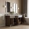 James Martin Vanities Brookfield 72" Double Vanity, Pecan, w/ 3 CM Siberian Silestone Top w/FreePower Wireless Charger 547-V72-PCN-FSFR - alternate 2