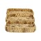 Homeroots Set of Three Natural Water Hyacinth Rectangular Basket Trays 571502 - alternate 1