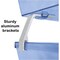 Acrimet Facility 2 Tier Letter Tray Front Load Size Desktop File Organizer Plastic Clear Blue 263.2 - alternate 3