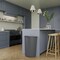 Regal Altair 21 Gallon Half Round Gray Plastic Trash Can, Heavy-Duty Space-Saving Design ZR-TC-410-GR - alternate 2