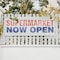 Signmission Supermarket Now Open, 18 Inch x 48 Inch, Vinyl Banner B-30872 - alternate 2