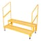Vestil Adjust Step Stand, 2 Step, Handrail, 48x23, 43.125 Overall Height, Steel, Yellow ASP-48-HR - alternate 1