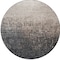 Homeroots 8' Khaki And Dark Gray Round Ombre Washable Indoor Outdoor Area Rug 602877 - alternate 3