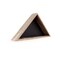 Homeroots 26" X 14" Gray Wood Triangle Hanging Dimensional Sculpture 380344 - alternate 2