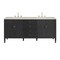 James Martin Vanities Myrrin 72" Vanity, Carbon Oak, w/ 3 CM Siberian Silestone Top 485-V72-CBO-3SFR - alternate 1