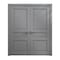 Sartodoors Interior Solid French Double Doors 60 x 96 inches, Ego 5012 Painted Grey Oak, Wood Interior Solid EGO5012DD-SEK-6096 - alternate 1