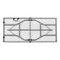 Regency Trestle 5 ft Folding Table, Fold-in-Half w/Carry Handle, Heavy-Duty Steel Frame, 60 x 29 x 29, White TBM6029WH - alternate 2