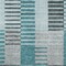 Homeroots 10' X 14' Teal Blue Aqua And Gray Striped Washable Indoor Outdoor Area Rug 581718 - alternate 2