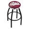 Holland Bar Stool Co 36" Blk Wrinkle Montana Swivel Bar Stool, Chrome Ring L8B2C36MontUn - alternate 1