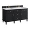 James Martin Vanities Vanity, without top, Black Onyx, 59.88 in W x 23.5 in D,  424-V60D-M-BKO - alternate 2