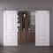 Sartodoors Double Barn Door 48x96 inches White Solid Core Modern Interior ROYAL9822DB-S-EMAL-4896 - alternate 1