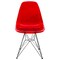Leisuremod Cresco Plastic Dining Side Chair, Transparent Red, 2PK CR19TR2 - alternate 4