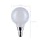 Satco 4.5W LED G16.5, 3000K-2000K Warm Dimming, Candelabra Base, White S12162 - alternate 2