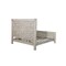 Homeroots Gray Carved Scrollwork Distressed Solid Wood King Bed Frame 569402 - alternate 4
