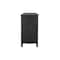 Homeroots 66in Black Distressed Solid Wood Carved Floral Six Drawer Sideboard With Two Doors 521378 - alternate 2