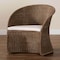 Bali & Pari Kintamani Bohemian Greywashed Rattan Accent Chair 253-14011-ZORO - alternate 2