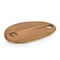 Picnic Time Family Of Brands NCAA Cornell Big Red Pebble Acacia Charcuterie Board 18 x 15 Wood Serving PlatterNatural Acacia 832-15-512-683-0 - alternate 2