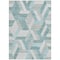 Homeroots 8' X 10' Teal Blue Geometric Washable Indoor Outdoor Area Rug 608073 - alternate 2