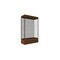 Ghent 76''H x 48''W x 20''D Edge Display Case 12'' Base w/ Harbor Back & Dark Bronze Frame 94LFHB-BZ-WNH - alternate 1