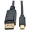 Tripp Lite MINI DISPLAYPORT TO DISPLAYPORT CABLE M/M, 4K X 2K 4096 X 2160  30HZ, BLACK, 1 P583-010-BK - alternate 1