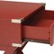 Homeroots 24" Red Wood Cross Legs End Table With Drawer 286306 - alternate 4