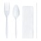 Smarty Had A Party MW Cutlery Kit - Fork, Teaspoon, Milk Straw and Napkin, 500PK 812-CASE - alternate 1