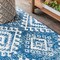 Jonathan Y Moroccan HYPE Boho Vintage Tribal Blue/White 3 ft. x 5 ft. Area Rug MOH102A-3 - alternate 3