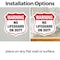 Signmission Pool Safety Shield Sign Warning No Lifeg, 4 inch X 4 inch, Vinyl Decal, 2PK SHI-D-2PACK-4-431 - alternate 2