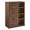 Homeroots 43" Walnut Distressed Wood Three Drawers Filing Cabinet 568320 - alternate 3
