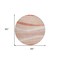 Homeroots 8' Salmon And Pink Round Abstract Washable Indoor Outdoor Area Rug 603709 - alternate 3