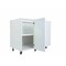 Cambridge Radiance 42in.W x24in.D x34.5in.H Ready to Assemble Slab Corner Blind Kitchen Cabinet in White Gloss SA-BB42-WG-KIT - alternate 3