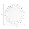 Homeroots 32" Green Purple And White Cotton Round Polka Dots Bath Rug 634892 - alternate 2