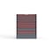 Strong Hold 9 drawer cabinet - (6x 2ft, 3x 3ft) - Red accents - Keyed Alike S3036-PPAAS-0901DS - alternate 1