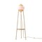 Vidalite Hikari Tripod Floor Lamp with Woven Bamboo & White Fabric Shade, 58 in. Height, Japanese Chic Style CE1009195 - alternate 1