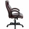 Lorell Executive High-Back Office Chair, Bonded Leather, Brown LLR59498 - alternate 2