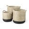 Homeroots 17" Black Water Hyacinth Basket 609420 - alternate 2