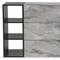 Homeroots 63" Grey Faux Marble and Black Wood Six Drawer Double Dresser 473112 - alternate 3