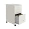 Space Solutions 14.25 in W 3 Drawer Mobile Vertical File Cabinet, Pearl White 24428 - alternate 2