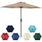 Simple Deluxe 7.5ft Patio Umbrella Outdoor Table Market Yard Umbrella with Push Button Tilt/Crank, 6 Sturdy Ribs LGBRLA7TAN - alternate 1