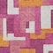 Homeroots 9' X 12' Pink Ivory And Orange Geometric Washable Indoor Outdoor Area Rug 613227 - alternate 2