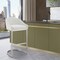 Armen Living Katherine 26in Counter Stool in Brushed Stainless Steel with White Faux Leather LCKABABSWHI26 - alternate 2
