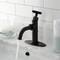 Kingston Brass One-Handle 1-Hole Bathroom Faucet with Knurled Handle, Deck Plate, and Push Pop-Up Drain KSD2825RKX - alternate 2