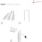Sartodoors Solid French Door Frosted Glass Planum 2102 30x84 Solid Core Modern Interior PLANUM2102ID-HA-3084 - alternate 2