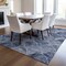 Homeroots 9' X 12' Denim Blue And Gray Abstract Washable Indoor Outdoor Area Rug 577665 - alternate 2