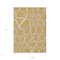 Homeroots 9' X 12' Gold Gray And Ivory Abstract Washable Indoor Outdoor Area Rug 600532 - alternate 3
