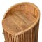 Homeroots 26" Brown Solid Wood Round Four Drawer Nightstand 651825 - alternate 3