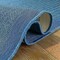 World Rug Gallery Contemporary Bordered Weather Resistant Reversible Indoor/Outdoor Rug 2 ft x 7 ft Blue WR111BLUE2X7 - alternate 2