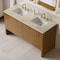 James Martin Vanities Hudson 60" Double Vanity, Honey Oak w/ 3 CM Tajnar Eclos Top 435-V60D-HNO-3TJR - alternate 2