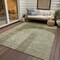 Homeroots 9' X 12' Taupe Beige And Tan Geometric Washable Indoor Outdoor Area Rug 582744 - alternate 3